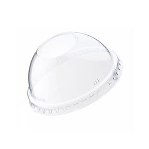 Picture 1 of Deksel rond bol met gat 90mm pet transparant