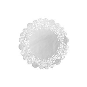 Picture 1 of Taartrand 16.5cm x rond wit onbedrukt