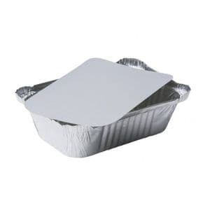 Picture 1 of Aluminium deksels rechthoekig 19.6cm x 13.2cm