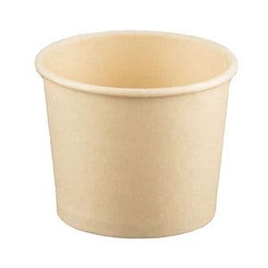 Picture 1 of Ijsbeker bamboe/PLA recht 7.5cm 5cm bruin 120ml