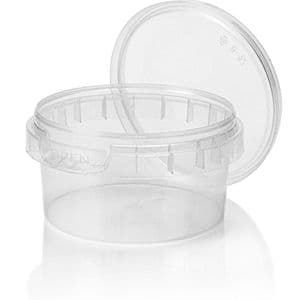 Picture 1 of Cups met deksels rond 6.9cm x 3.65cm 80ml pp transparant