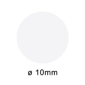 Picture 1 of Etiket op rol 10mm wit