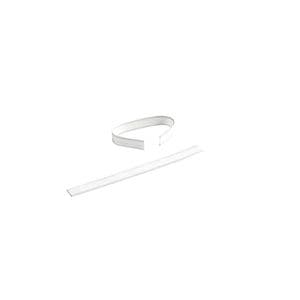 Picture 2 of Wikkelstrips sluiting papier 10cm x 0.6cm wit