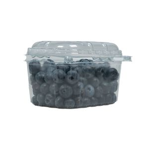 Picture 2 of Fruitbak met vast deksel 9.5cm x 12.4cm x 7.6cm 250gr transparant