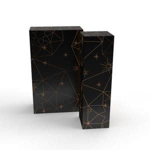 Picture 1 of Geschenkdoos 2 fles zwart/goud shine