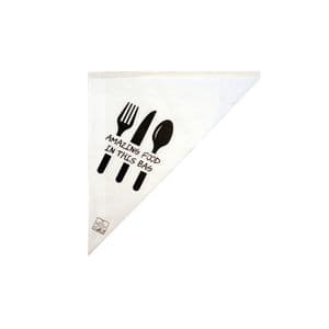 Picture 4 of Gebleekt wit puntzak 21cm x 21cm wit amazing food