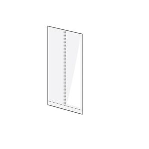 Picture 2 of Polyprop zak 8cm x 17cm dikte 30µm transparant onbedrukt