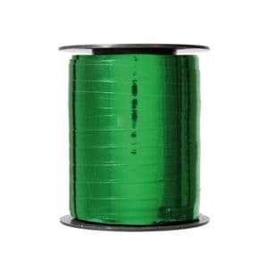 Picture 1 of Krullint metallic 5mm x 500m groen onbedrukt