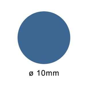 Picture 1 of Etiket op rol 10mm blauw