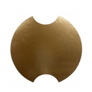 Picture 1 of Deksel rond t.b.v. 66 oz bucket 15.8cm karton goud/zilver
