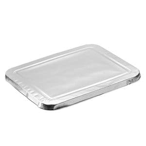 Picture 1 of Aluminium deksels rechthoekig 22.9cm x 18cm zilver
