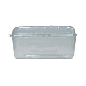 Picture 3 of Fruitbak met vast deksel 11.5cm x 19cm x 8.5cm 500gr transparant