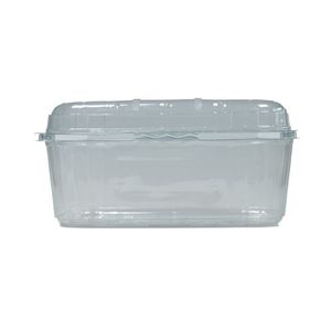 Picture 3 of Fruitbak met vast deksel 11.5cm x 19cm x 8.5cm 500gr transparant