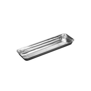 Picture 1 of Aluminium bakjes rechthoekig 12.2cm x 9.6cm x 2.5cm 1vaks 685ml zilver