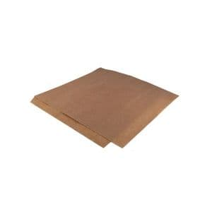 Picture 2 of hamburger/sandwichzak 15cm x 15cm onbedrukt natronkraft 45gr / m2