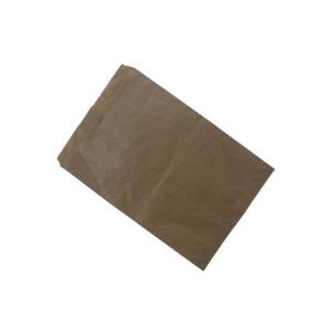 Picture 2 of Cadeauzakjes natron kraft 10cm x 16cm bruin onbedrukt 50gr / m2