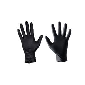 Picture 1 of Handschoenen Nitril ongepoederd L zwart