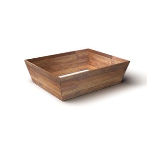 Picture 1 of Kartonnen manden 39cm x 30cm x 13cm bruin teak