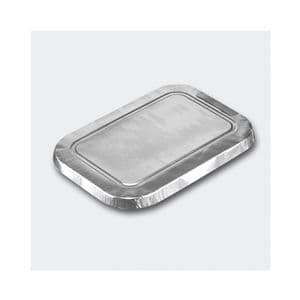 Picture 1 of Aluminium deksels rechthoekig 16cm x 11cm zilver