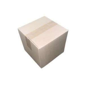 Picture 2 of Amerikaanse vouwdoos 200mm x 200mm x 200mm enkel golf B bruin onbedrukt