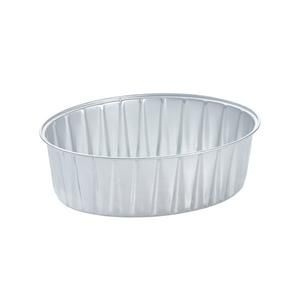 Picture 1 of Aluminium bakjes ovaal 12.3cm x 9cm x 4cm 1vaks zilver
