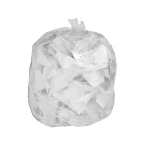 Picture 2 of Afvalzak 63cm x 70cm 12µm transparant 50L hdpe