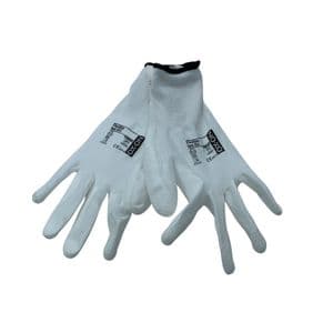 Picture 1 of Werkhandschoenen ox-on flexibel polyester met PU coating XXL/11 wit