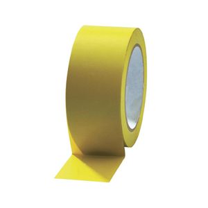 Picture 1 of PVC solvent tape 50mm x 66m geel onbedrukt 35µm