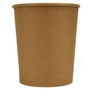 Picture 1 of (Soep)beker karton kraft recht 11.8cm 13.1cm 946ml bruin