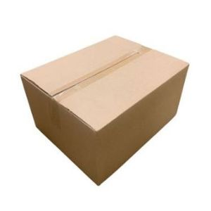 Picture 1 of Amerikaanse vouwdoos 420mm x 330mm x 210mm dubbel golf BC bruin onbedrukt