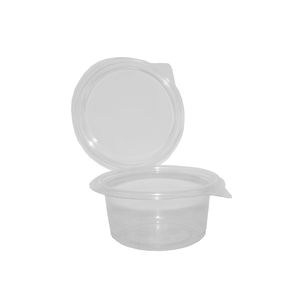 Picture 3 of Cups met deksels rond 11.5cm x 6cm 450ml pet transparant