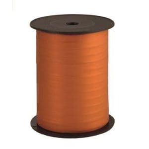 Picture 1 of Krullint mat metallic 10mm x 250m oranje onbedrukt