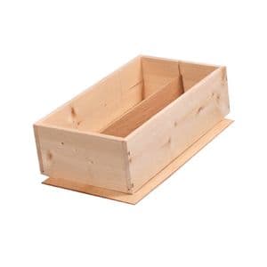 Picture 1 of 2 Fles kist onbedrukt hout