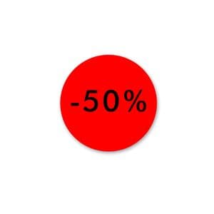 Picture 1 of Etiket op rol zwart -50%