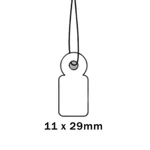 Picture 2 of Apli hanglabel 385 11mm x 29mm wit