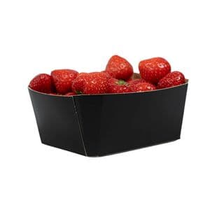 Picture 3 of Fruitbak karton 9.2cm x 12.0cm x 6cm 400gr zwart