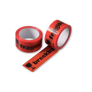 Picture 2 of PP acryl tape 50mm x 66m oranje breekbaar 32um