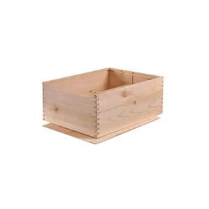 Picture 1 of 2 Fles schuifkist onbedrukt hout