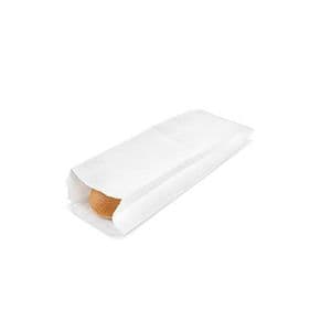 Picture 3 of Ersatz zak wit 13cm x 8cm x 31cm 500gr onbedrukt 50gr / m2