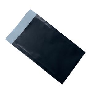 Picture 1 of Cadeauzakjes gebleekt kraft 12cm x 19cm zwart onbedrukt 70gr / m2