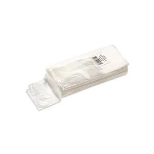 Picture 1 of Plastic zak hdpe met zijvouw 18cm x 8cm x 35cm 8µm ongeperforeerd onbedrukt
