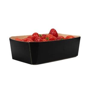 Picture 3 of Fruitbak karton 9.2cm x 16.5cm x 5.5cm 500gr zwart