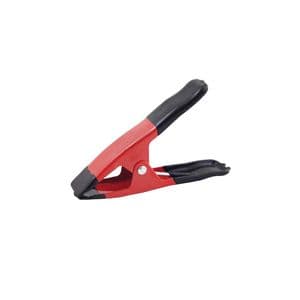 Picture 1 of Marktkraamklem metaal 16cm x2.5cm rood/zwart