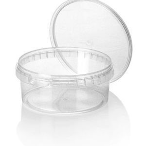 Picture 1 of Cups met deksels rond 13.3cm x 5.7cm 500ml pp transparant