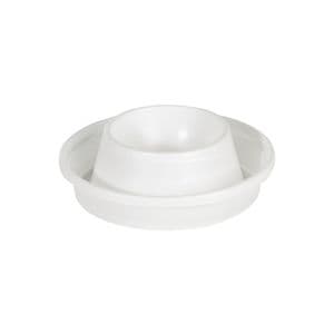 Picture 1 of Eierdop plastic rond 8cm wit