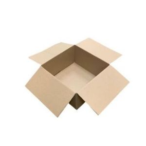 Picture 2 of Amerikaanse vouwdoos 300mm x 300mm x 160mm enkel golf B bruin onbedrukt