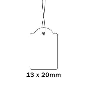 Picture 2 of Apli hanglabel 387 13mm x 20mm wit