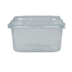 Picture 3 of Fruitbak met vast deksel 9.5cm x 12.4cm x 7.6cm 250gr transparant