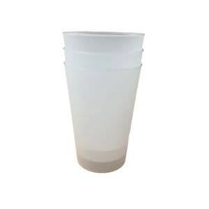 Picture 1 of Beker re-useable pp recht 6cm 11.8cm 430ml mat transparant