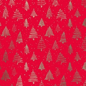 Picture 1 of Cadeaupapier kerst 50cm x 100m 892162/2 gemetaliseerd papier 80gr / m2
